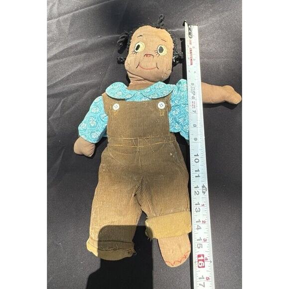 Antique Handmade African American Girl doll from Simplicity Pattern Cute! - Picture 5 of 10